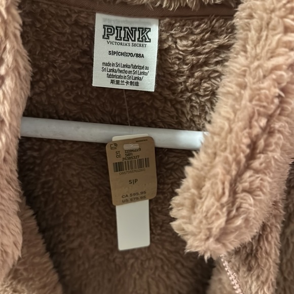 Pink soft zip up jacket - Picture 2 of 3